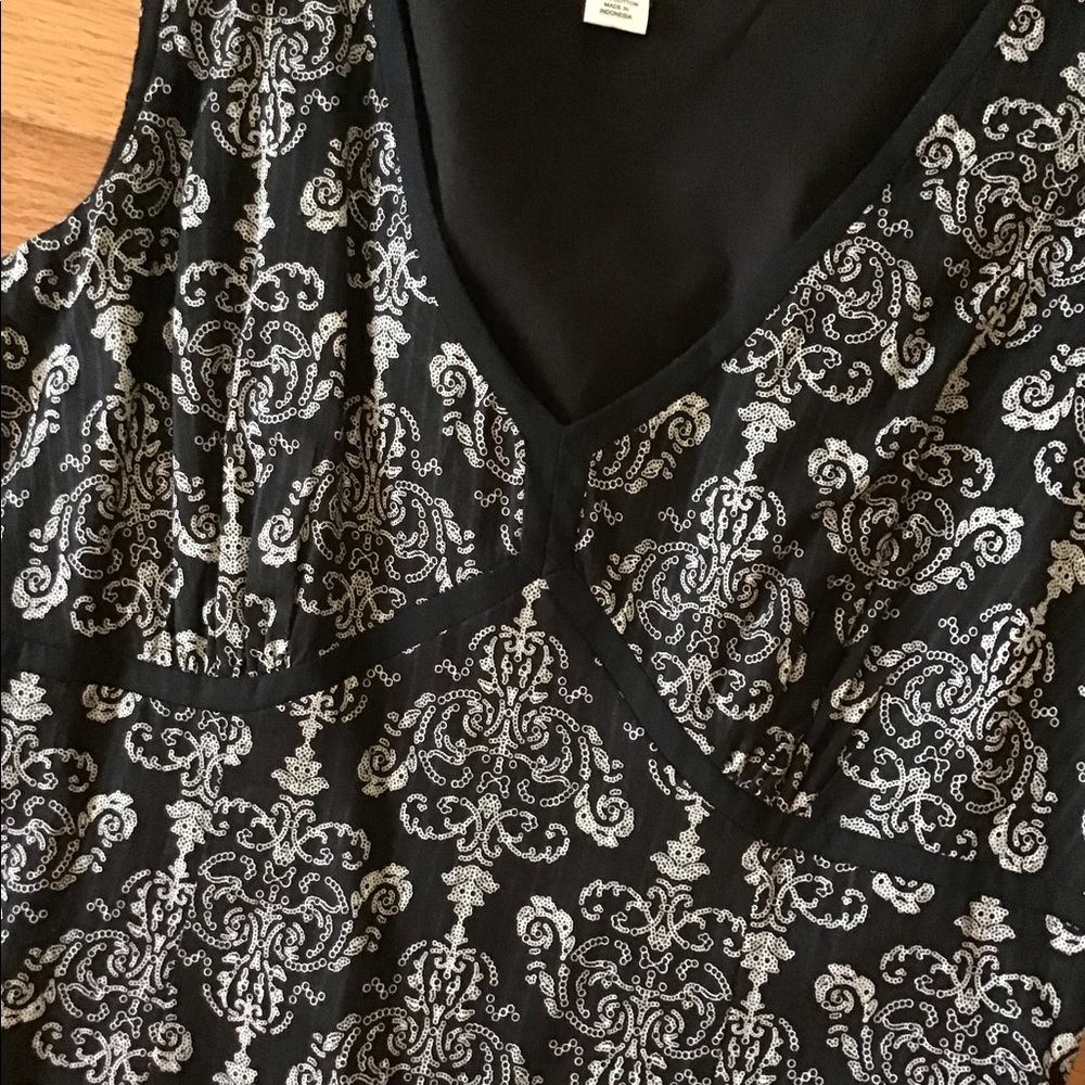 NEVER WORN LOFT COTTON SLEEVELESS LINED ALINE VNECK LIGHTWEIGHT BOHEMIAN DRESS 6 - Picture 6 of 11